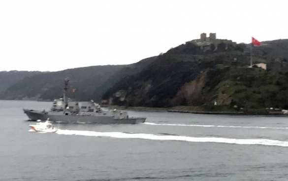 В акваторию Черного моря вошел ракетный эсминец США «Джейсон Ланхем» | Русская весна