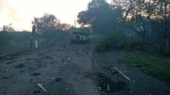 Уничтоженный украинский блок-пост между Шахтёрском и Торезом (видео) | Русская весна