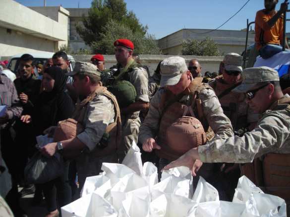 Конвой Минобороны РФ прибыл в прифронтовую зону у границы с Израилем — репортаж РВ (ФОТО) | Русская весна