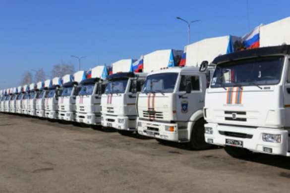 17-й Гумконвой МЧС, вышедший утром из Ростовской области, прибыл в Донецк и Луганск | Русская весна