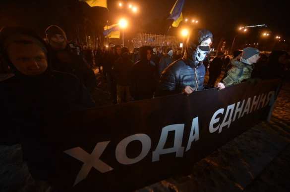 В Киеве состоялось неонацистское шествие ко Дню соборности Украины (ФОТО) | Русская весна