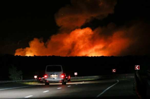 Спустя неделю на складе боеприпасов в Калиновке прекратились взрывы | Русская весна