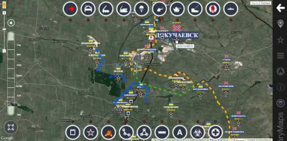 Обзор карты боевых действий 25.12.2014 (видео) | Русская весна