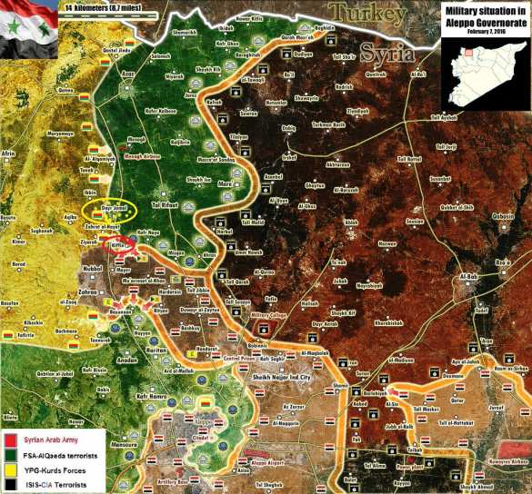 Сирийская армия с боями приближается к границе с Турцией и готовится к штурму важнейшего оплота террористов на севере Алеппо (ВИДЕО+КАРТА) | Русская весна