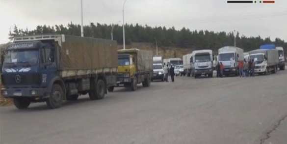 Гуманитарный конвой прибыл в оккупированные и окруженные боевиками города Сирии: Муаддамия, Мадая, Забадани, Кафрея и Аль-Фуа (ВИДЕО) | Русская весна