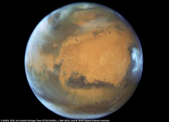 Телескоп «Хаббл» сделал потрясающе подробные снимки Марса (ФОТО) | Русская весна