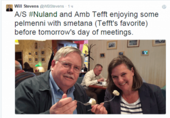 No more cookies: Nuland started her Moscow visit with Russian pelmeni (PHOTO) | Русская весна
