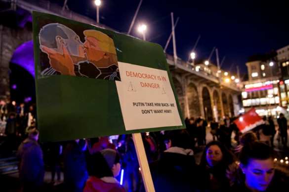 Trump not welcome! — Давос встретил президента США протестами (ФОТО, ВИДЕО) | Русская весна