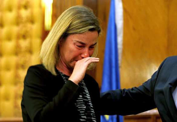 «Дикий рагуль»: Украинский депутат опозорился, приняв Федерику Могерини за двух разных людей (ВИДЕО) | Русская весна