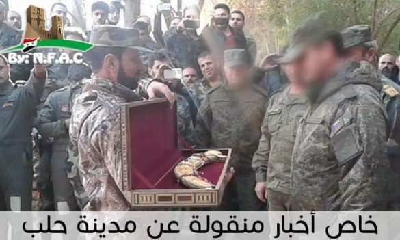 Герой Сирии полковник Сухейль подарил саблю офицеру ВС России (ФОТО) | Русская весна