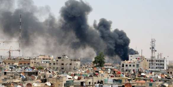 Российские военные на базе Хмеймим зафиксировали обстрелы террористами жилых районов Дамаска | Русская весна