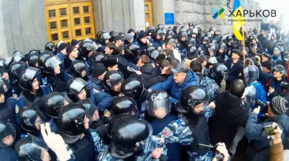 Violent clashes in Kharkov 24.12.2014  | Русская весна