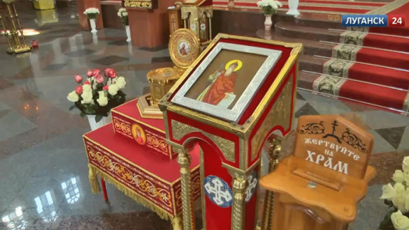В Луганск прибыла Порт-Артурская чудотворная икона Божьей Матери (видео) | Русская весна