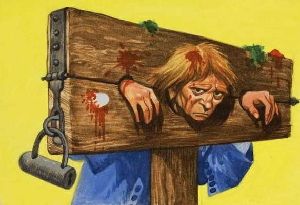 «Буду стоять, пока не сдохну»: «атошник» приковал себя к столбу у Минобороны (ФОТО) | Русская весна