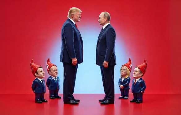 Путин и Трамп в окружении гномов-лидеров Европы | Русская весна