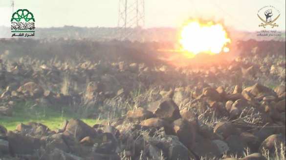 Сирия: ракета террористов против танка Т-72 — снова неудача (ВИДЕО) | Русская весна