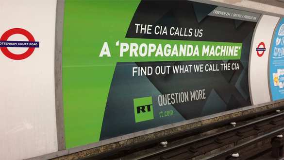 «Реклама, которой они хвалятся»: Хиллари Клинтон шокировали плакаты RT в лондонском метро (ФОТО) | Русская весна