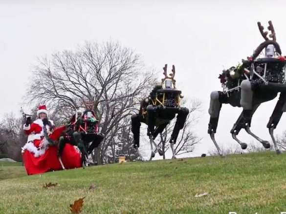 Военных роботов запрягли в упряжку Санта-Клауса (ВИДЕО) | Русская весна