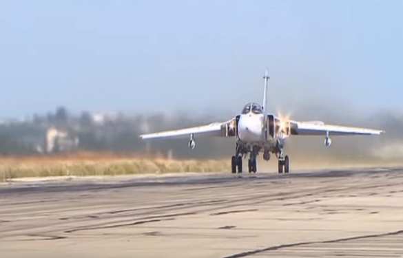 Боевые вылеты российских бомбардировщиков с авиабазы в Сирии (ВИДЕО) | Русская весна
