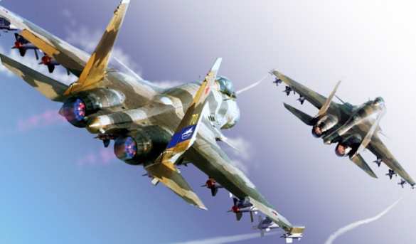 Летчики Северного флота отрабатывают технику пилотирования в Крыму (ВИДЕО) | Русская весна