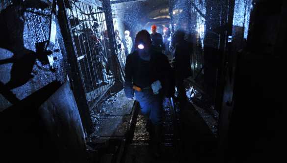 Донецк: Шахта имени Засядько обесточена, под землей 576 горняков | Русская весна