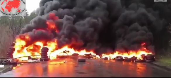 Славянск: последняя сводка (+Видео горящего блок-поста) | Русская весна