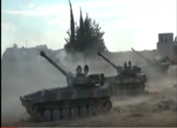 Огненная стена: начало вчерашнего наступления сирийской армии на севере провинции Хама — эксклюзивное видео от ополченца «Тимура» | Русская весна