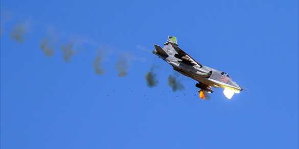 Мощный взрыв Су-25: боевики показали новые кадры падения штурмовика ВКС РФ в Сирии (ВИДЕО) | Русская весна