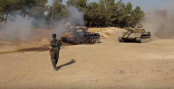 Подготовка наступления армии САР на позиции террористов в Сирии — ВИДЕО от ополченца «Тимура» | Русская весна