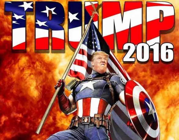 Сын Трампа показал фото отца в образе супергероя (ФОТО) | Русская весна