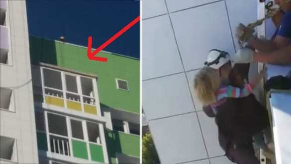 В Уфе 3-летняя девочка провела ночь на козырьке балкона 15-го этажа (ВИДЕО) | Русская весна