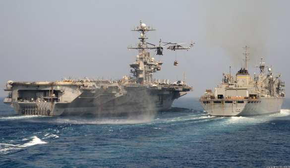 Атомный авианосец и ракетные корабли ВМС США плывут пугать Россию в Сирии (ВИДЕО) | Русская весна