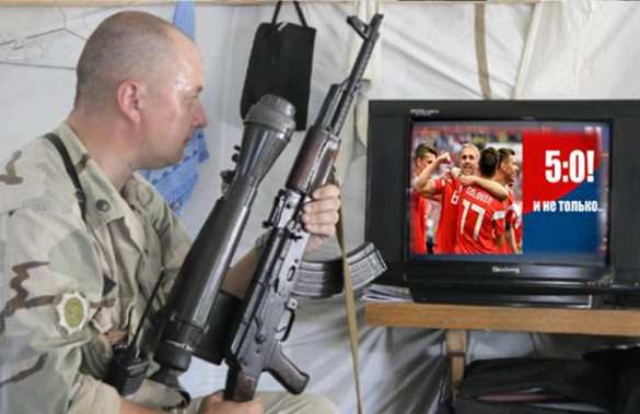 Зрада: Военные ВСУ на Донбассе болеют за сборную России (ВИДЕО) | Русская весна