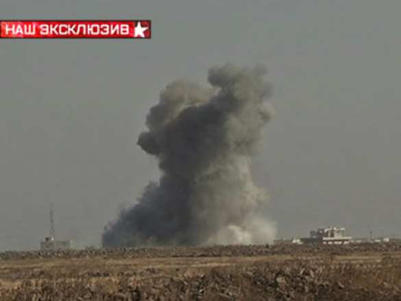 Удар российской авиации по боевикам ИГИЛ в Сирии — вид с земли (ВИДЕО) | Русская весна