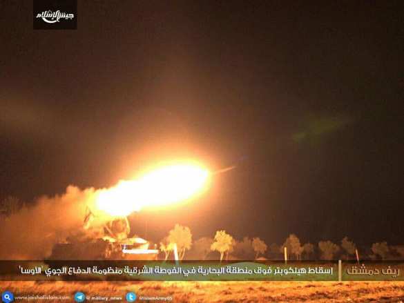 Ракета ЗРК «Оса» поразила военный вертолет под Дамаском — подробности (ФОТО, ВИДЕО) | Русская весна